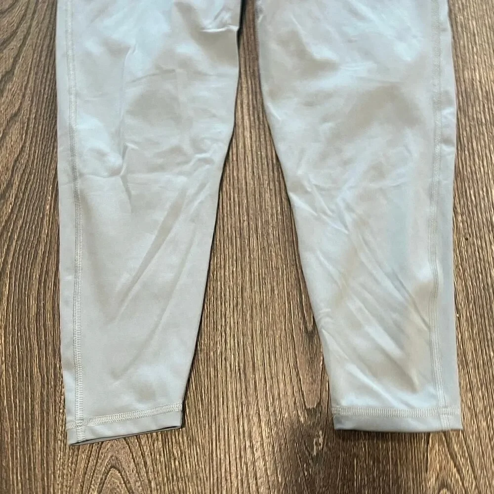 Under Armour Girls Youth Cropped Leggings Mid Rise Pull-On Stretch Gray Size YLG